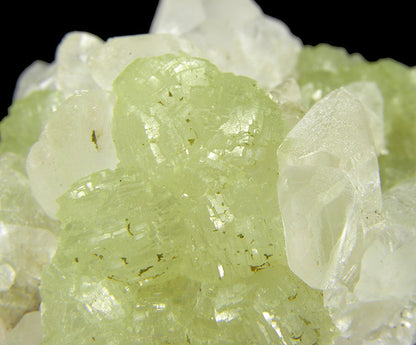 Prehnite casts after Anhydrite with Calcite