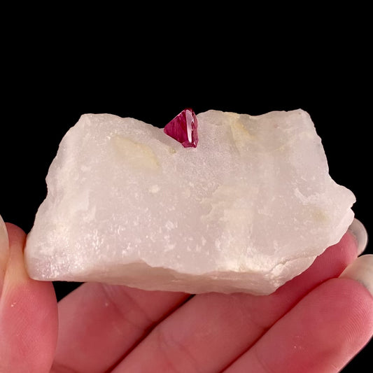 Spinel (Ruby Spinel) twin on matrix