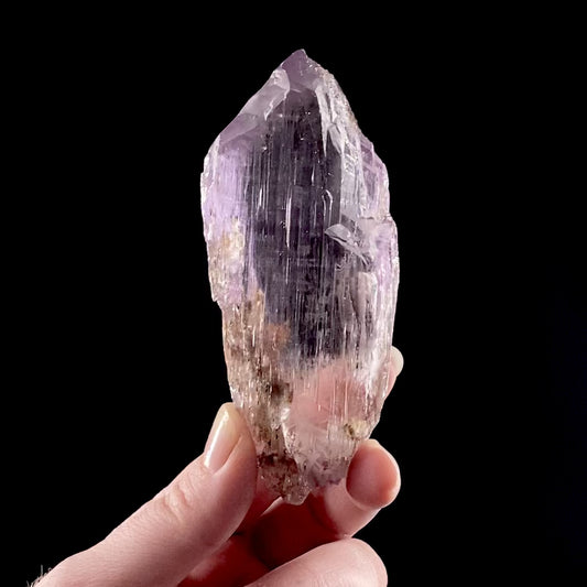 Spodumene (var: Kunzite) 
(GEM floater crystal)