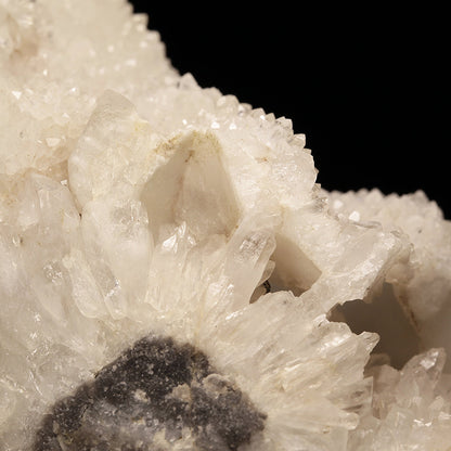 Quartz "casts" after Calcite on matrix