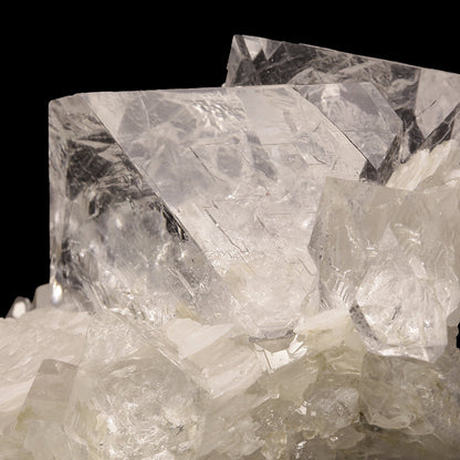 Fluorite with Calcite 
(GEM "ice" crystals)