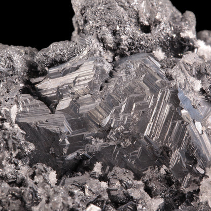 Polybasite 
(pseudomorph after Acanthite)